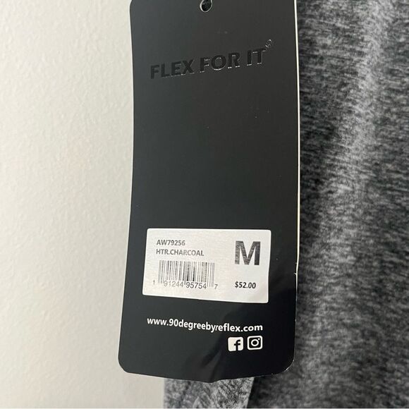 90° Degrees by Reflex Sweatpants Lightweight Sz MD NWT Grey heather cuff - Picture 4 of 5